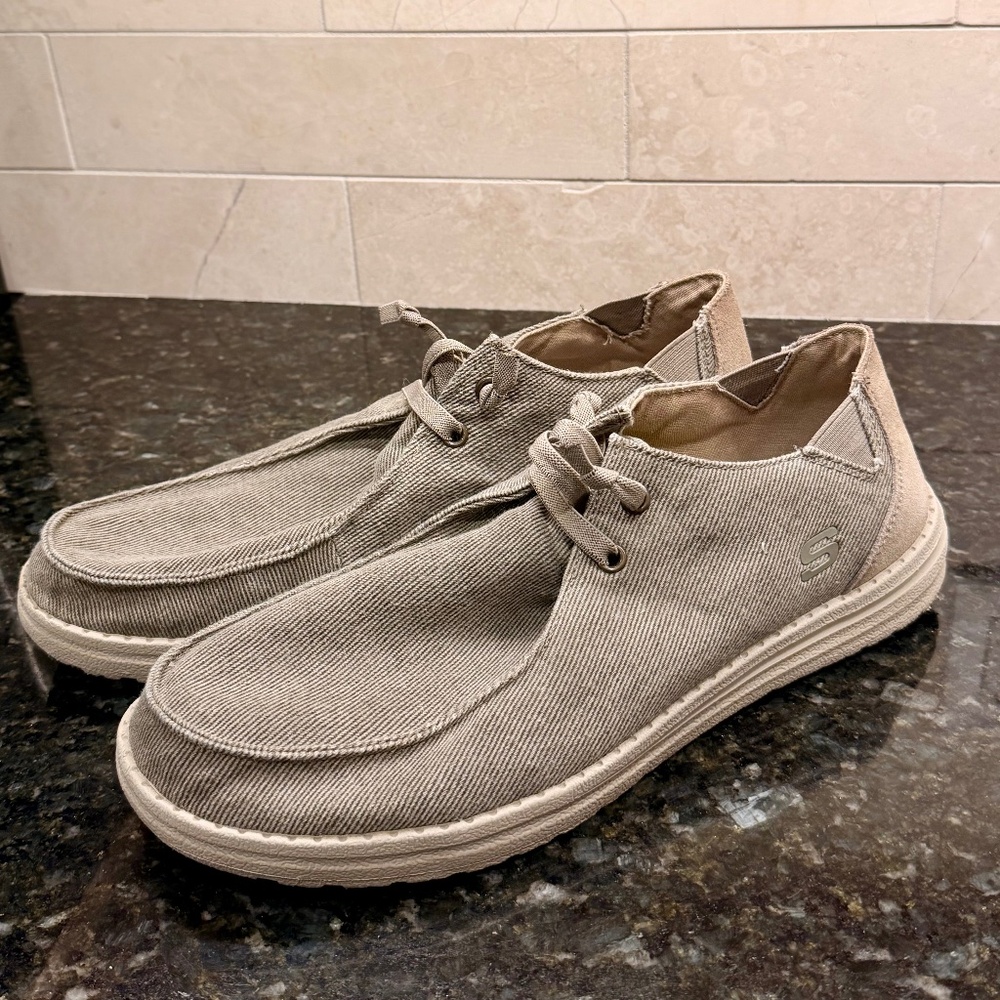 Skechers Men’s Melson - Raymon Canvas Slip-On Moccasins